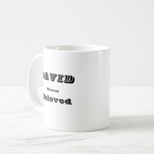 David Kaffeetasse (Vorderseite Links)