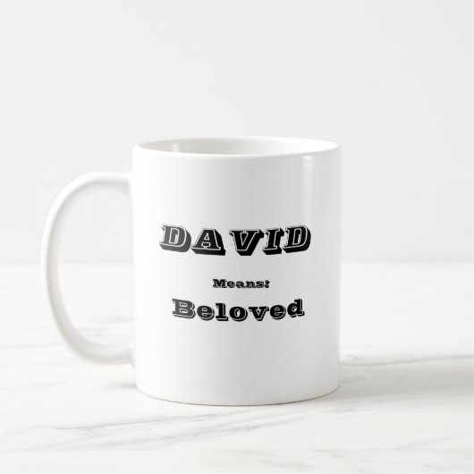 David Kaffeetasse (Links)