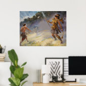 David kämpft gegen Goliath Poster (Heimbüro)