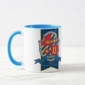 David Knight Schild rot blauer Name bedeutet Tasse (Links)