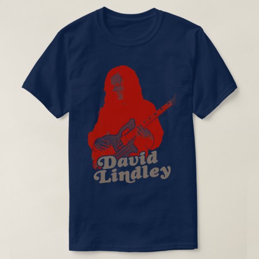 David Lindley Rock Gitarrist FanArt T-Shirt (Design vorne)