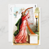 David lobt gute Postkarte (Vorne/Hinten)