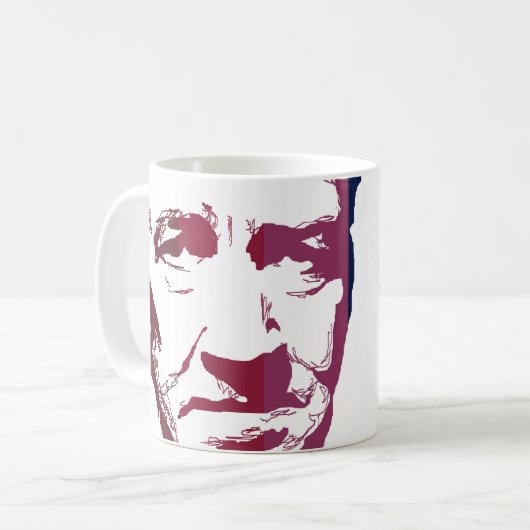 David Lynch durch Burro Kaffeetasse (Vorderseite Links)