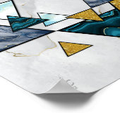 David - Magen David auf Marble Giclée Art Poster (Ecke)