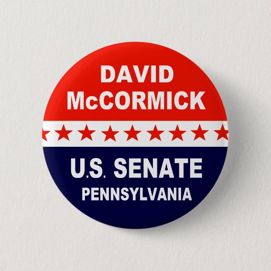 David McCormick US Senat Pennsylvania 2022 Button (Vorderseite)