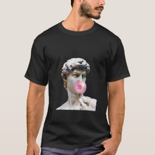 David Michelangelo mit Bubblegum Statue Man Frau T-Shirt