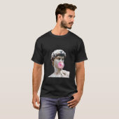 David Michelangelo mit Bubblegum Statue Man Frau T-Shirt (Vorne ganz)