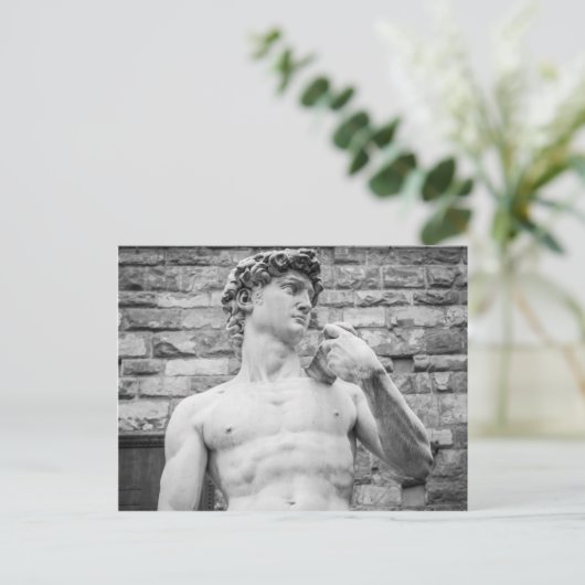 David (Michelangelo) Postkarte (Stehend Vorderseite)