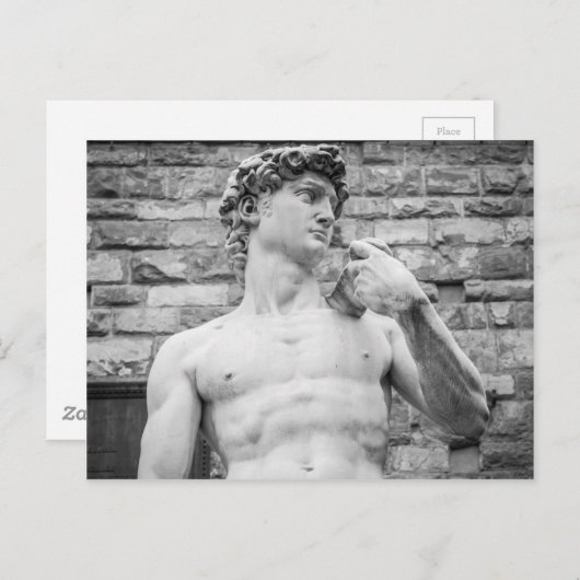 David (Michelangelo) Postkarte (Vorne/Hinten)