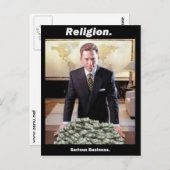 David Miscavige Scientology Meme Postcard Postkarte (Vorne/Hinten)
