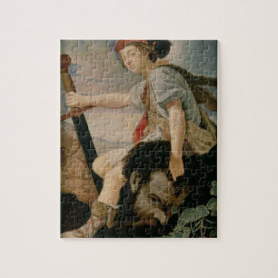 David mit dem Kopf von Goliath Puzzle