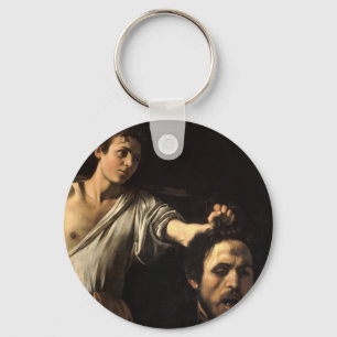 David mit dem Leiter von Goliath, Caravaggio Schlüsselanhänger