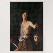 David mit dem Leiter von Goliath von Caravaggio Puzzle (Vertikal)