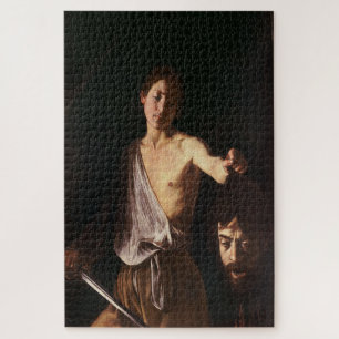 David mit dem Leiter von Goliath von Caravaggio Puzzle