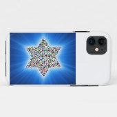David mit Gemstones Star Case-Mate iPhone Hülle (Rückseite (Horizontal))