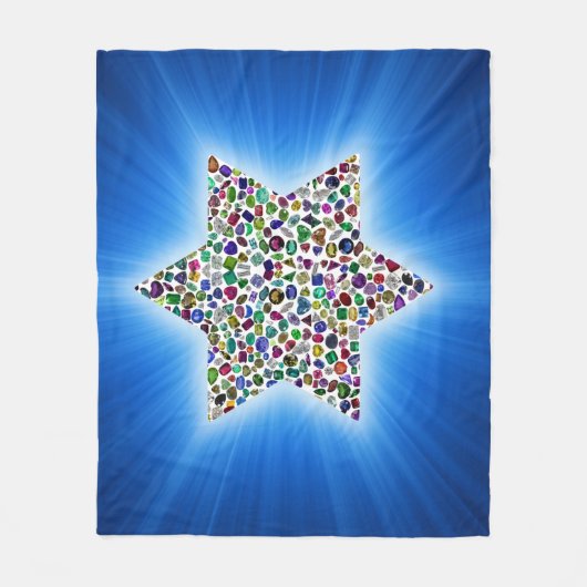 David mit Gemstones Star Fleecedecke (Vorderseite)