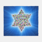 David mit Gemstones Star Fleecedecke (Vorderseite (Horizontal))