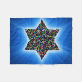 David mit Gemstones Star Fleecedecke (Vorderseite (Horizontal))