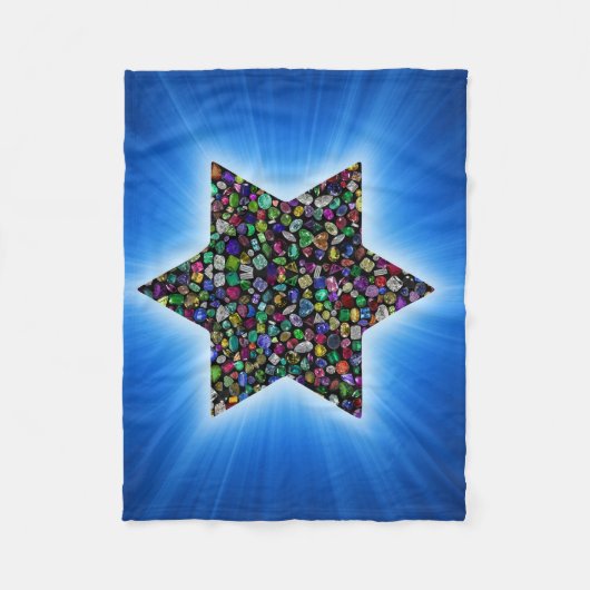 David mit Gemstones Star Fleecedecke (Vorderseite)