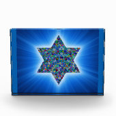 David mit Gemstones Star Fotoblock (Vorderseite)
