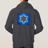 David mit Gemstones Star Hoodie (Rückseite)