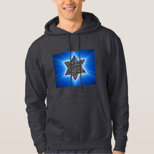 David mit Gemstones Star Hoodie