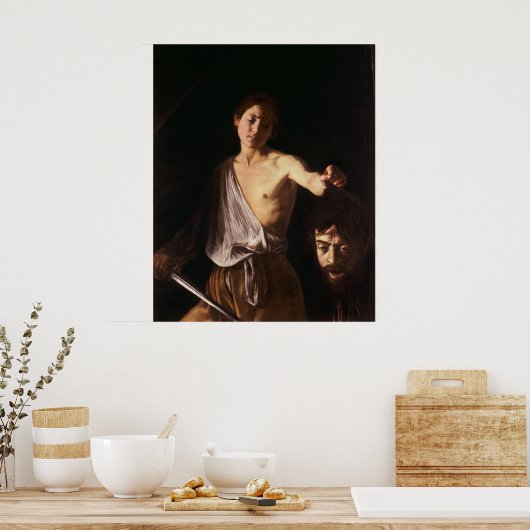 David mit Goliath Poster (Küche)