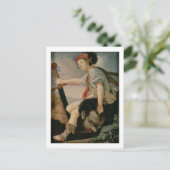 David mit Goliath Postkarte (Stehend Vorderseite)
