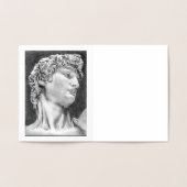 David nach Michelangelo .. 2004 / 2005 Gold Foil Folienkarte (Innenseite)