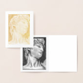 David nach Michelangelo .. 2004 / 2005 Gold Foil Folienkarte (Anzeige)