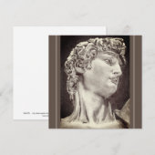 David, nach Michelangelo, Zeichnend Stift, Card (Vorne/Hinten)
