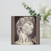 David, nach Michelangelo, Zeichnend Stift, Card (Stehend Vorderseite)