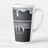 David Name In Flüssigmetall Chrom Milchtasse (Rechts)