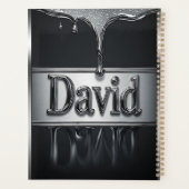 David Name In Flüssigmetall Chrom Planer (Rückseite)
