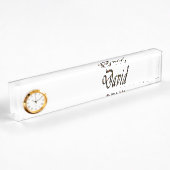 David Name Logo, Namensplakette