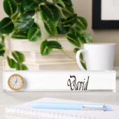 David Name Logo, Namensplakette