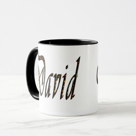David, Name, Logo, Tasse (Vorderseite Links)