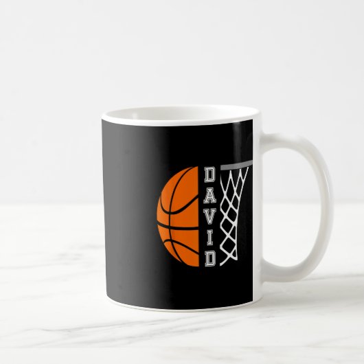 David Name Personalisiert Basketball Player Graphi Kaffeetasse (Rechts)