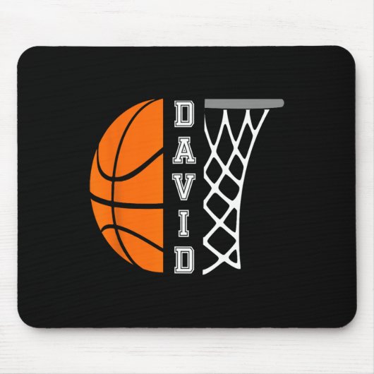 David Name Personalisiert Basketball Player Graphi Mousepad (Vorne)