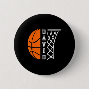 David Name Personalisiert Bysketbyll Player Graphi Button