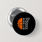David Name Personalisiert Bysketbyll Player Graphi Button (Vorne & Hinten)