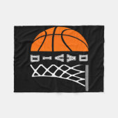 David Name Personalisiert Bysketbyll Player Graphi Fleecedecke (Vorderseite (Horizontal))