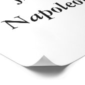 David – Napoleon Crossing the Alps  Poster (Ecke)