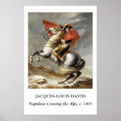 David – Napoleon Crossing the Alps  Poster (Vorne)