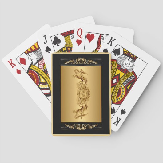David of Sassoun Gold Classic Playing Cards Spielkarten (Rückseite)