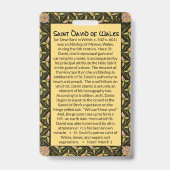 David of Wales (P 001) Ausweis (Rückseite)