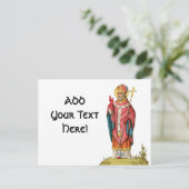 David of Wales (P 001) Postkarte (Stehend Vorderseite)