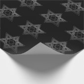 David Pattern | Moderne monochrome Klassik Geschenkpapier (Ecke)