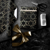 David Pattern | Modernes Gold in Schwarz Geschenkpapier