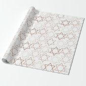 David Pattern | Rose Gold Classic Simple Geschenkpapier (Ungerollt)